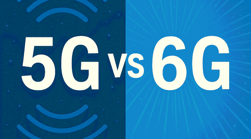 مقارنة بين شبكات 5G و 6G