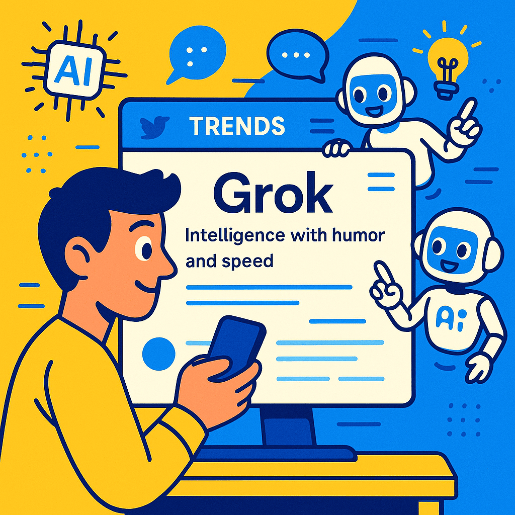 Grok – أداة الذكاء الصناعي اللي بتحول الترندات لمنشورات جاهزة للنشر.