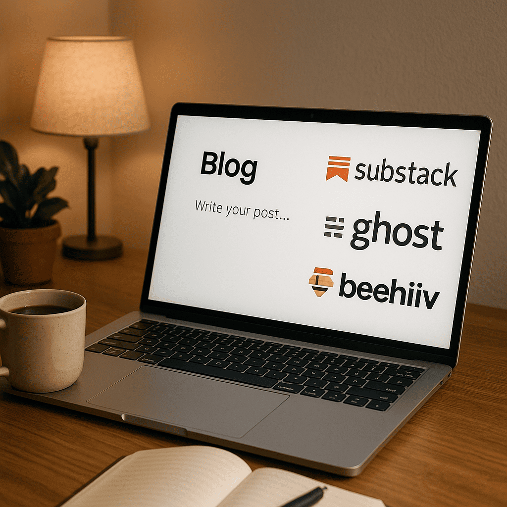التدوين والنشرات البريدية (Substack – Ghost – Beehiiv)