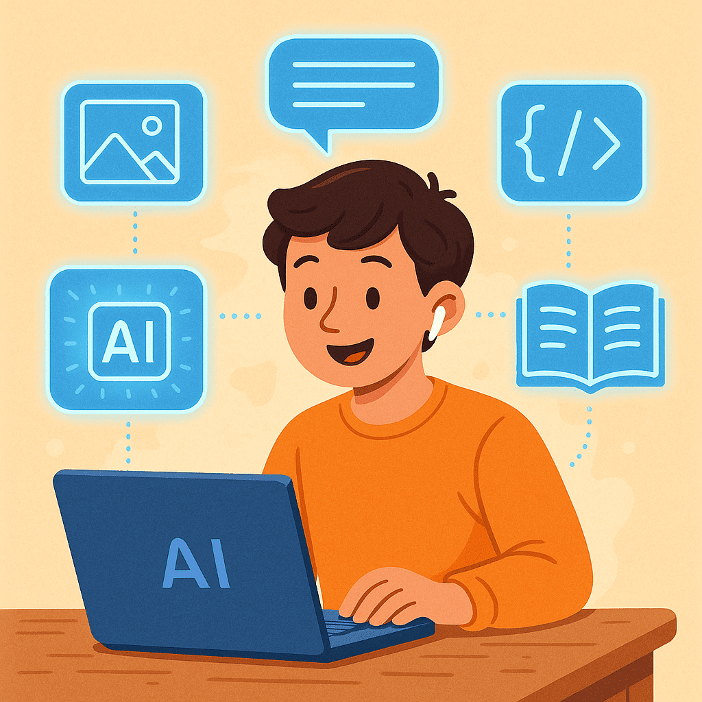 كيف يستخدم المبتدئون الذكاء الاصطناعي التوليدي