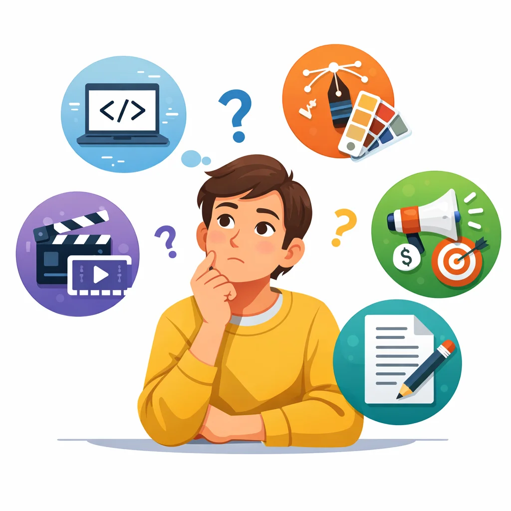 اختيار المهارة المناسبة للعمل عبر الإنترنت