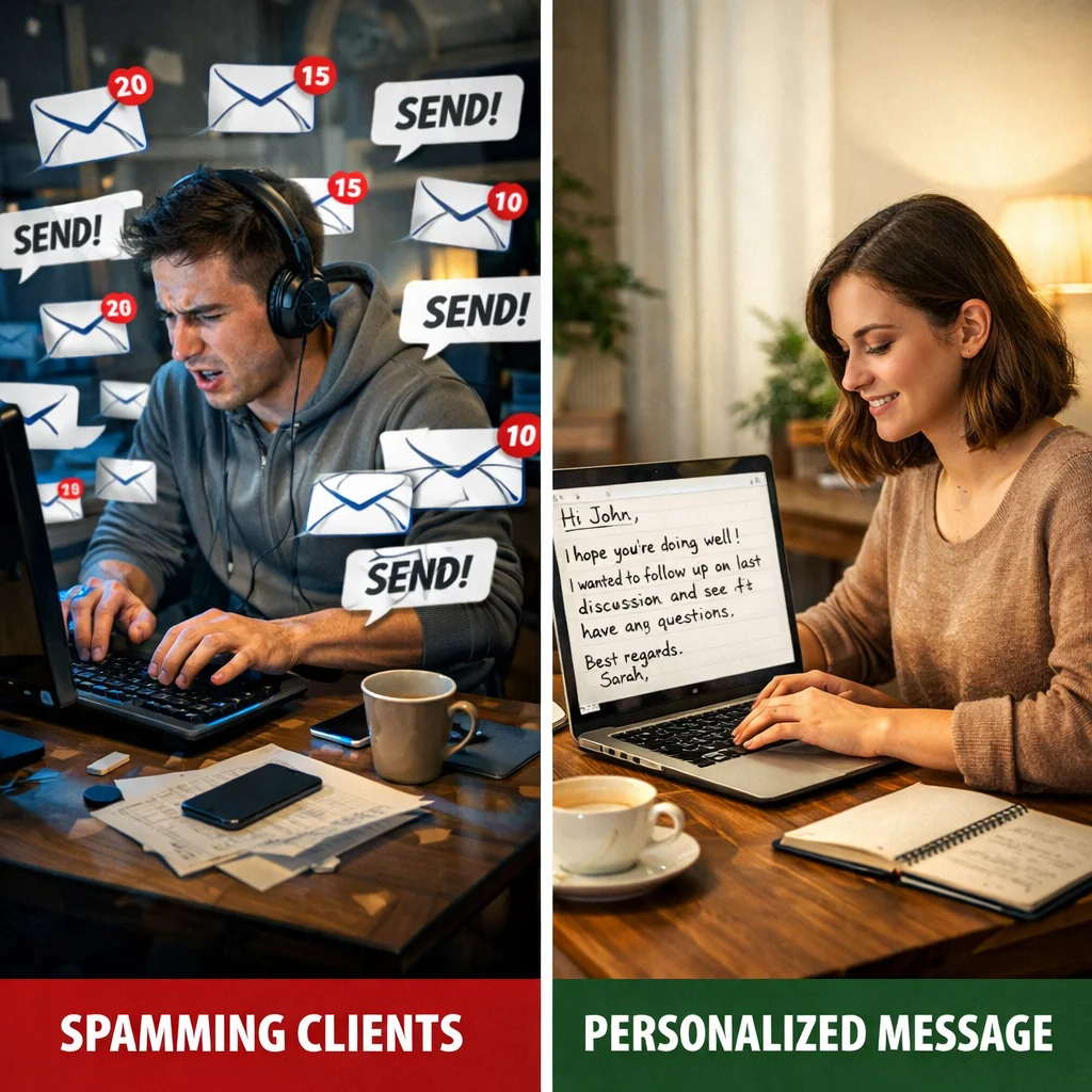 التقديم العشوائي على المشاريع من أخطاء المبتدئين في العمل الحر