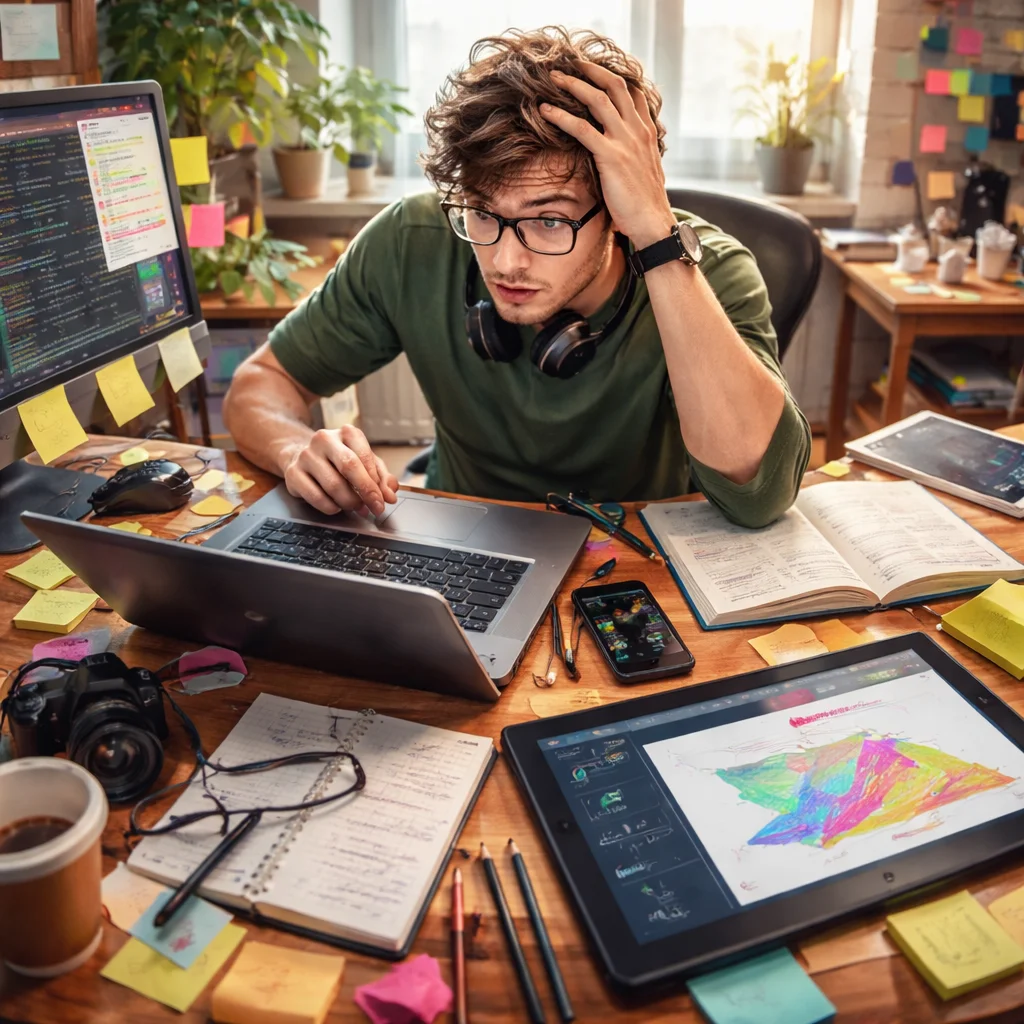 التشتت بين أكثر من مهارة في العمل الحر