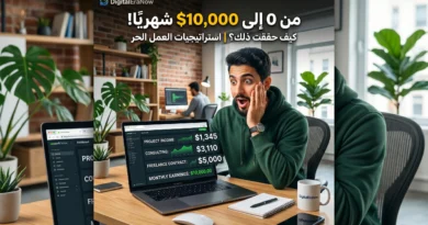 كم يمكن أن تربح من العمل الحر في 2026 مع فريلانسر يعمل على اللابتوب