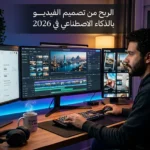الربح من تصميم الفيديو بالذكاء الاصطناعي في 2026 باستخدام أدوات AI الحديثة