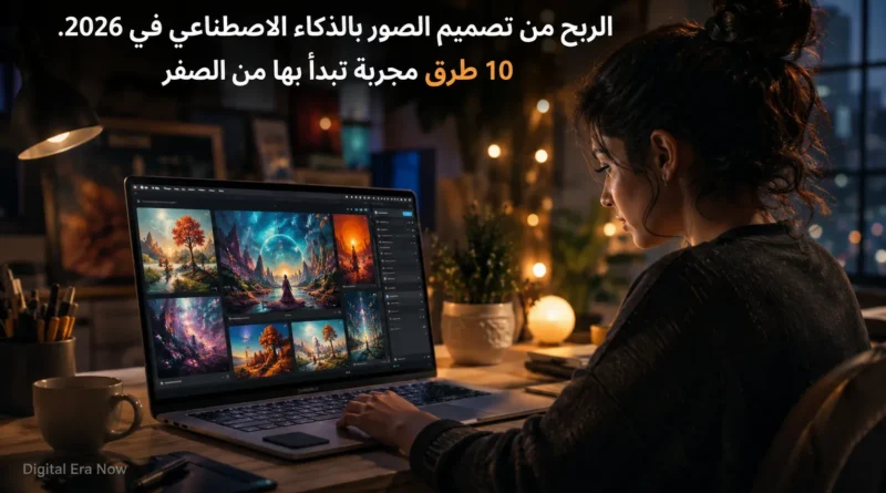 الربح من تصميم الصور بالذكاء الاصطناعي في 2026