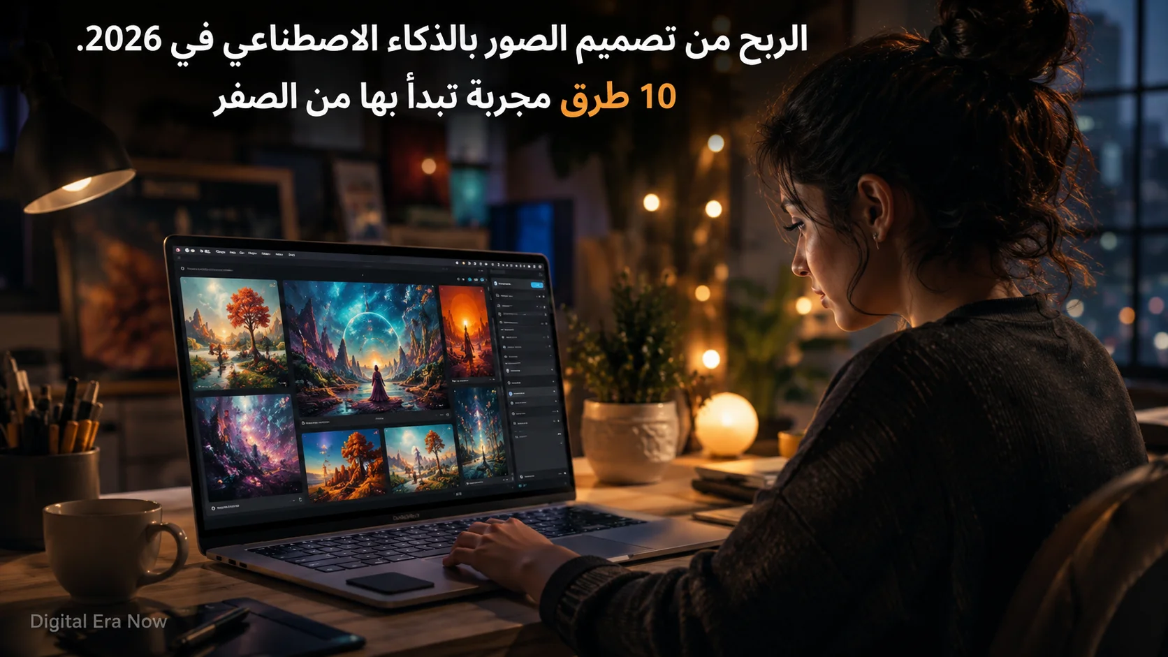 الربح من تصميم الصور بالذكاء الاصطناعي في 2026