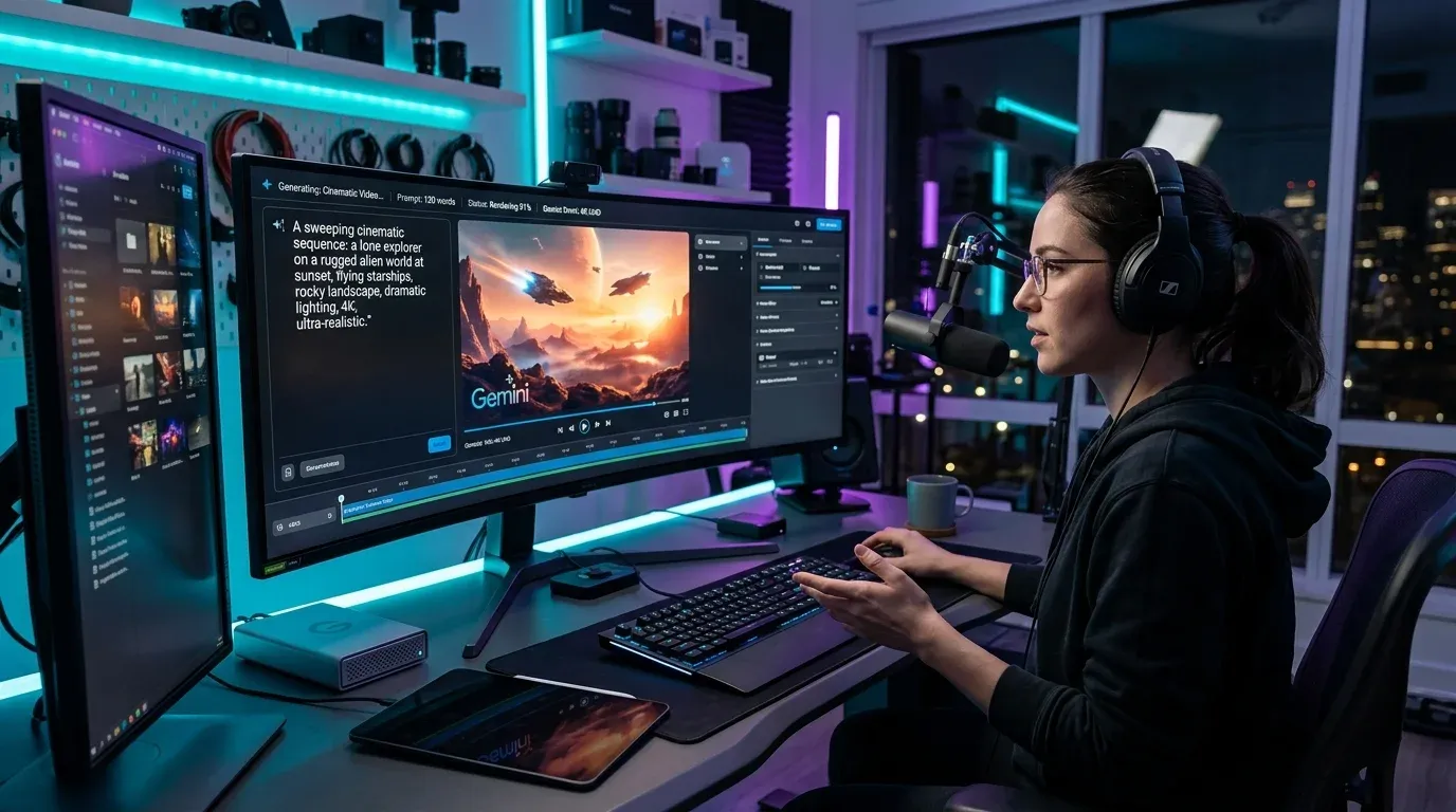 Gemini Omni لإنشاء الفيديو بالذكاء الاصطناعي