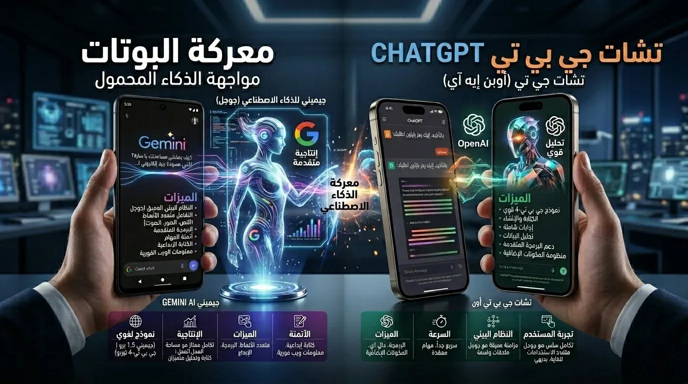 مقارنة بين Gemini 2026 وChatGPT من حيث المميزات والقدرات
