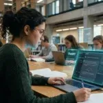 طالب يستخدم ChatGPT Study Mode للتعلم خطوة بخطوة