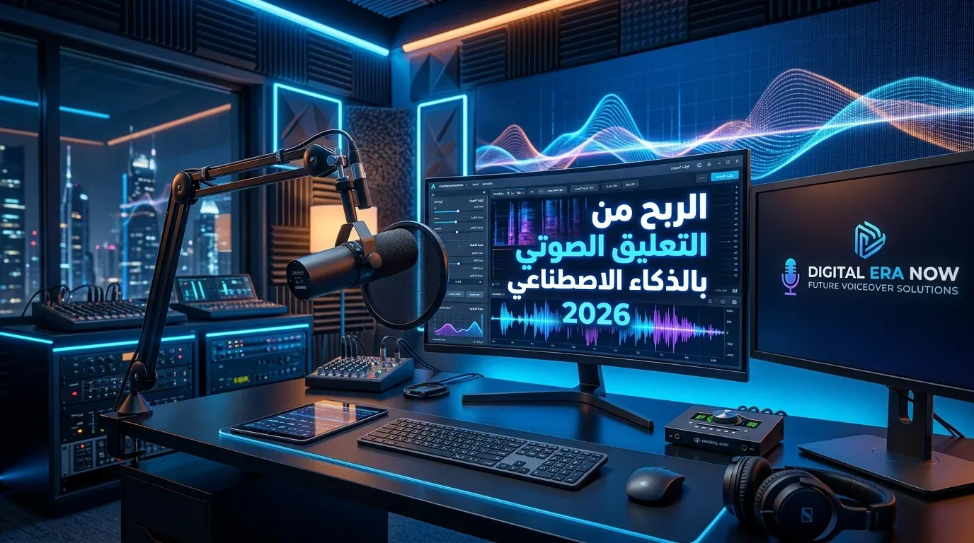 الربح من التعليق الصوتي بالذكاء الاصطناعي 2026