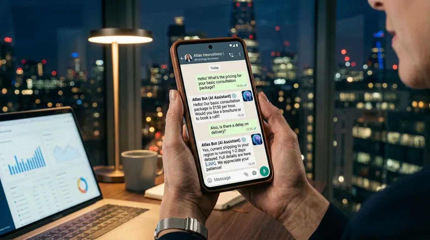 Chatbot واتساب للأعمال